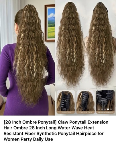 Ponytail extension claw clip - ponytail,